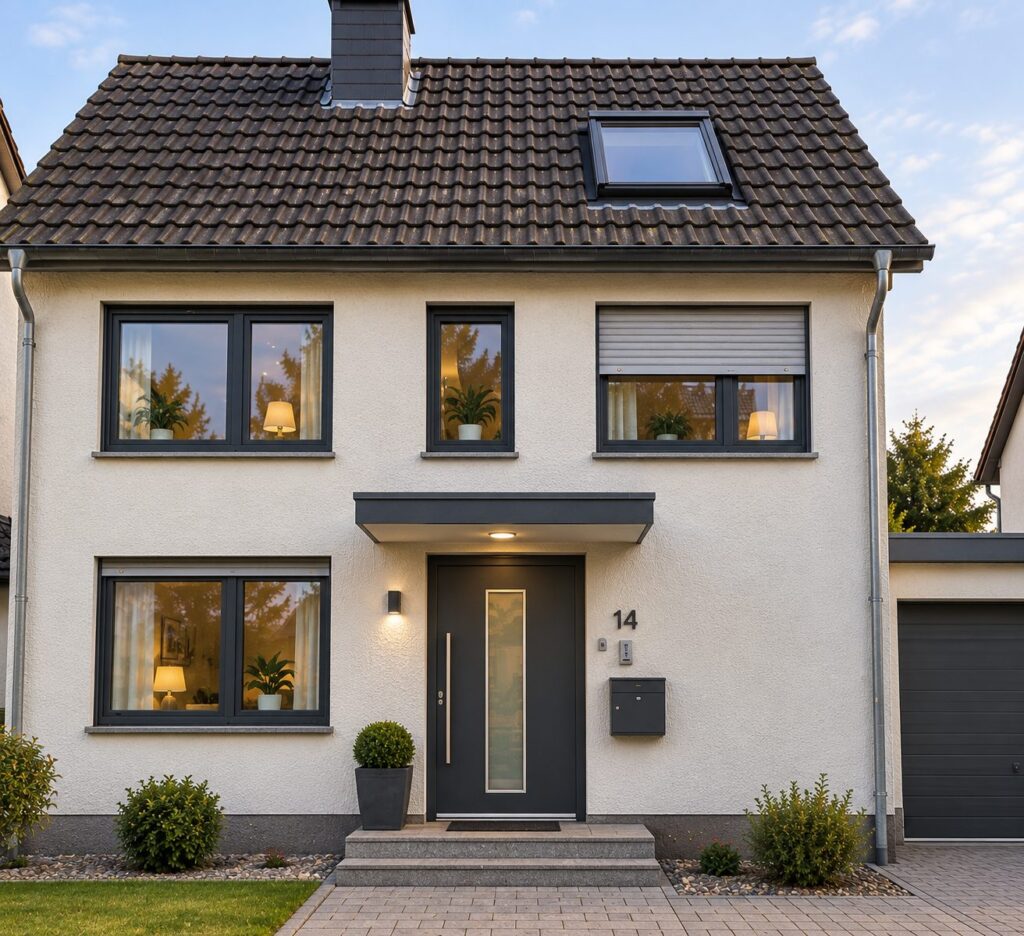 Einfamilienhaus im Bestand in Sandhausen mit neuen Fenstern